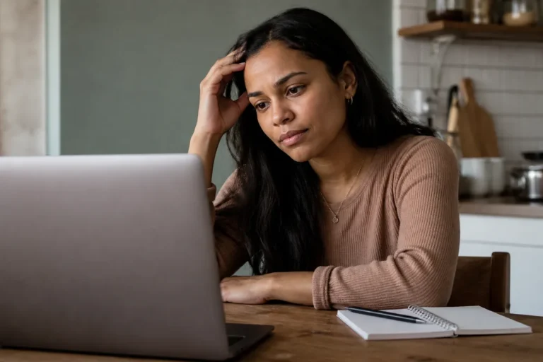 Jovem pesquisando como funciona o Enem pela primeira vez no computador