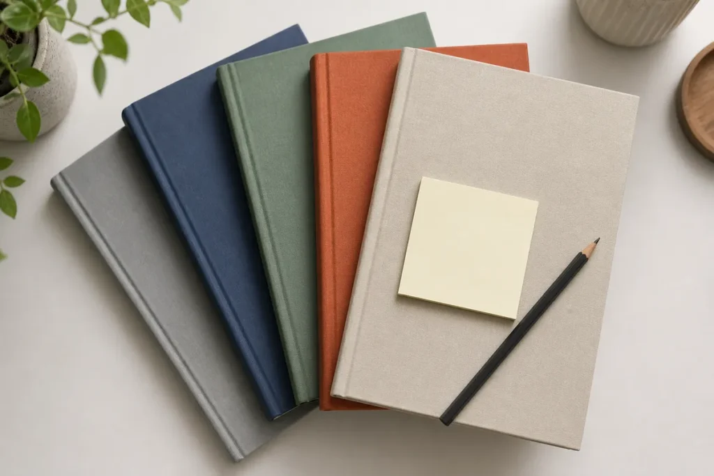 Cinco livros de materias diferentes enfileirados sobre a mesa, decisao de por qual materia comecar no Enem