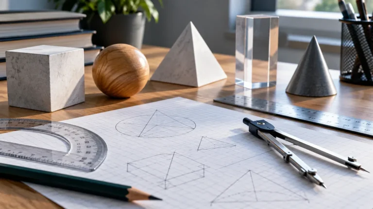 geometria no enem com sólidos geométricos e desenhos técnicos